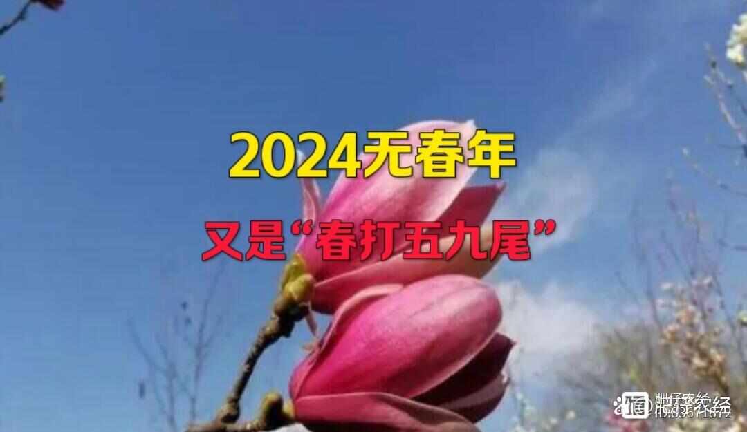 2024无春年，又是“春打五九尾”，年景如何？看农谚怎么说