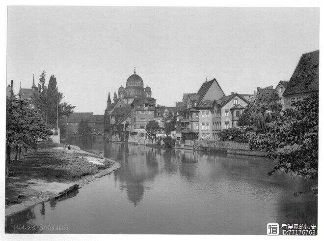 老照片 十九世纪的德国纽伦堡 古色古香的城市