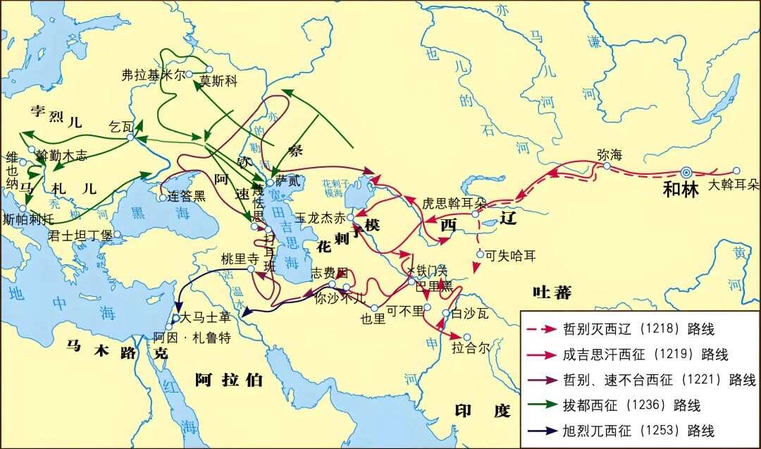 蒙古帝国是如何走向了分裂？成吉思汗分封诸子，就已经预示了蒙古的未来